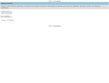 Tablet Screenshot of johnnyelectric.com